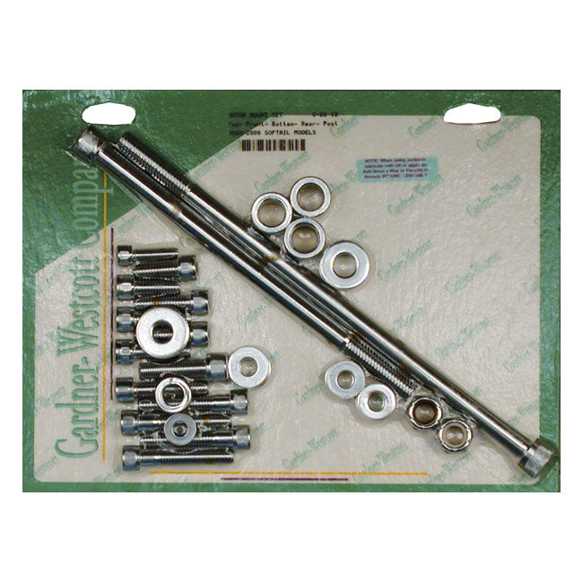 Motor Mount Screw Kit, Allen for 00-06 Softail