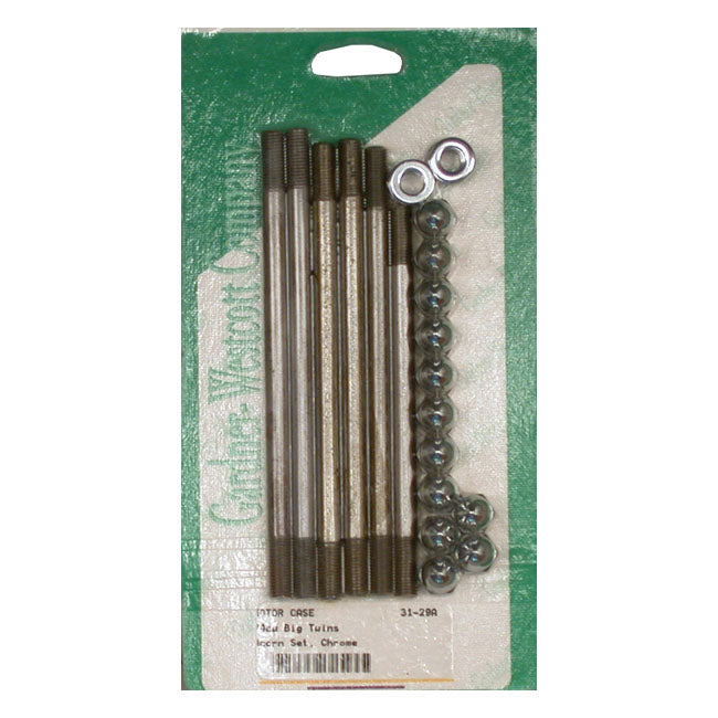 Crankcase Bolt Kit, Acorn for 70-78 Big Twin