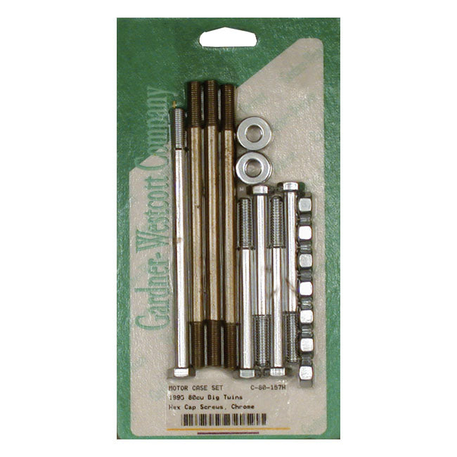Crank Case Bolt Kit, Hex for 96-99 Big Twin (Excl. TC)