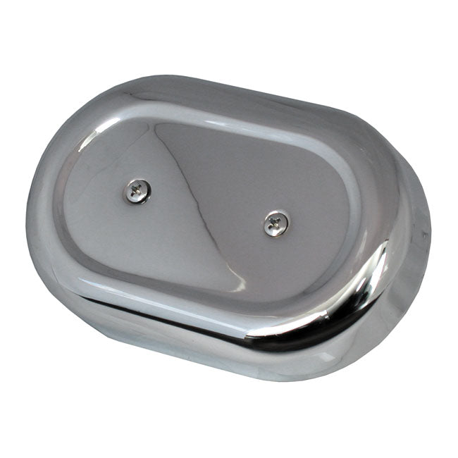 Paughco, Oval Air Cleaner Assembly. Smooth for Fits Bendix & Keihin Butterfly Carbs (Excl. Cv)