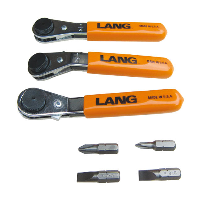 Lang Tools, Mini Ratcheting Bit Wrench. Straight for Univ.