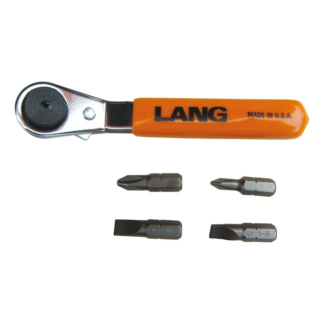 Lang Tools, Mini Ratcheting Bit Wrench. Offset for Univ.