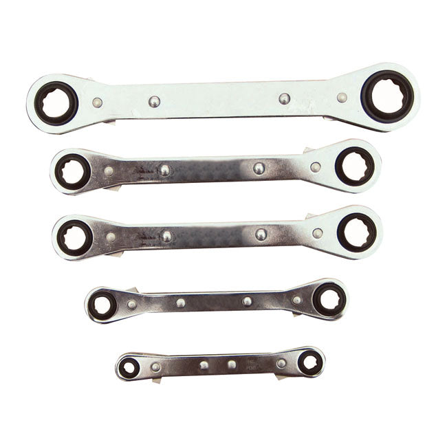 Lang Tools Box End Wrench Set Latch-On Metric Sizes for Univ.
