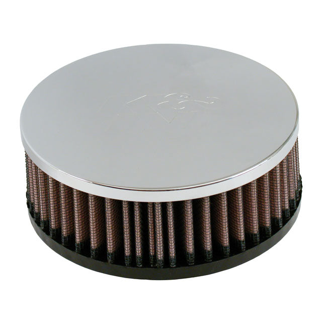 K&N Air Cleaner For Mikuni Carb 5 Inch for H-D With 40-44mm Mikuni With 68mm Id Inlet
