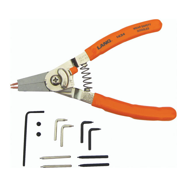 Lang Tools, ' Quick Switch' #1434 Large Retaining Ring Plier for Univ.