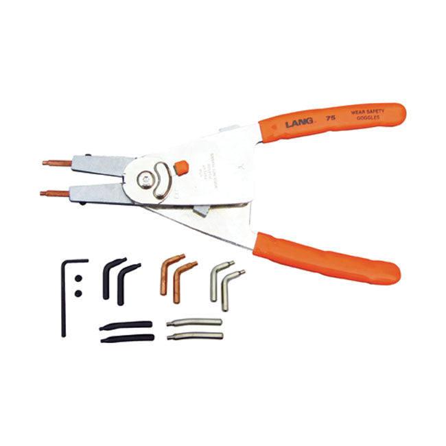 Lang Tools, ' Quick Switch' #75 Large Retaining Ring Plier for Univ.