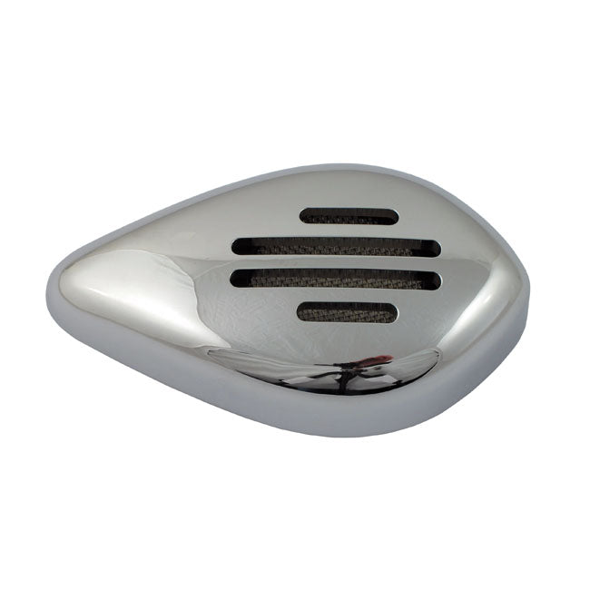 Paughco Slotted Teardrop Air cleaner Assy for Cv Carb: 88-06 H-D. Delphi Inj.: 01-15 Softail; 04-17 Dyna (Excl. 2017 FXdls); 02-07 Flt/Touring. (Excl. E-Throttle Models)
