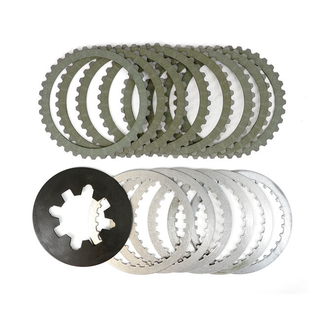 BDL, Aramid Clutch Plate Kit for 90-97Big Twin; 91-20 XL; 08-12XR1200