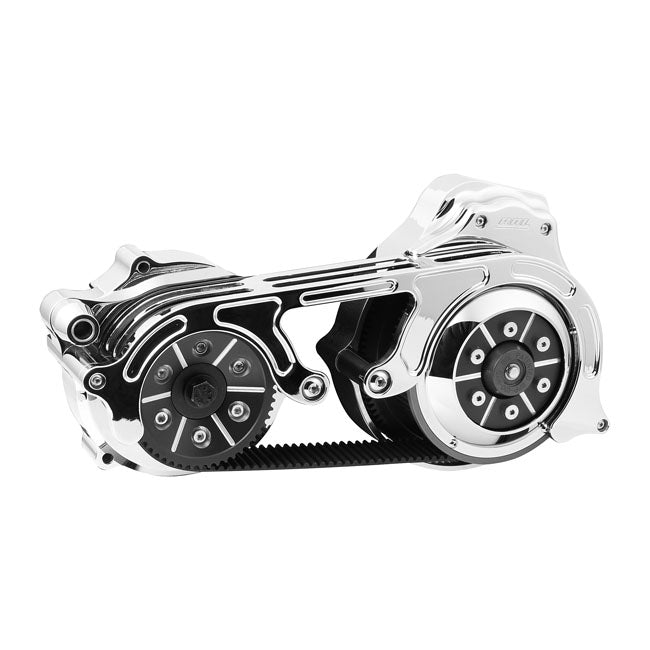 BDL, TC2P Series 2" 8mm Belt Drive Kit. Chrome for 07-16 Flt/Touring. Models With Hydraulic Operated Clutch Only