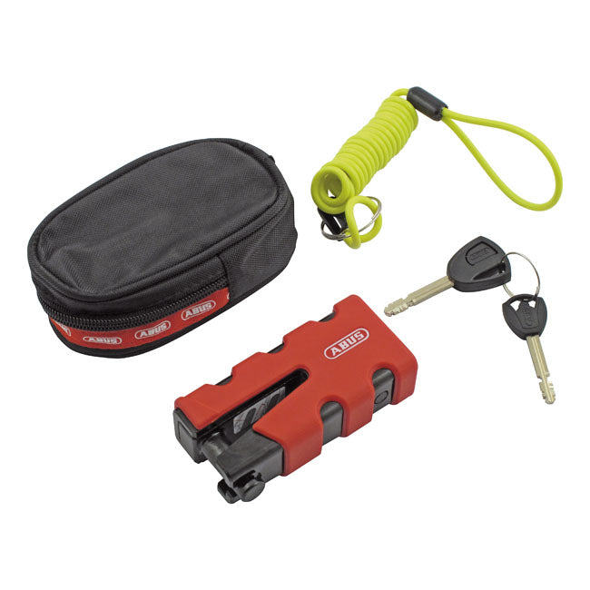 Abus, 77 Granit Sledg 'Grip Style' Disc Brake Lock. Red for Universal