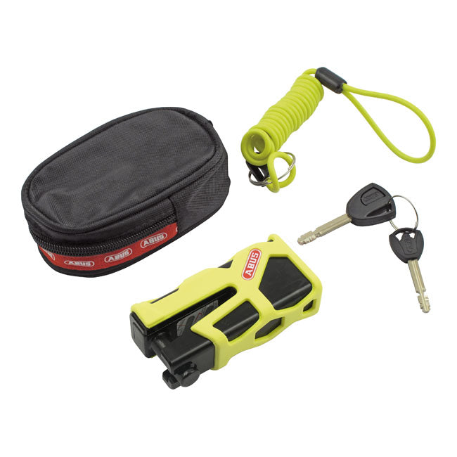 Abus, 77 Granit Sledg 'Web Style' Disc Brake Lock. Yellow for Universal