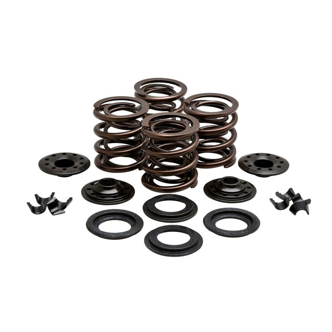 Kpmi, Valve Spring Kit. .415" Lift. Steel Top Collars for 36-47 Knucklehead