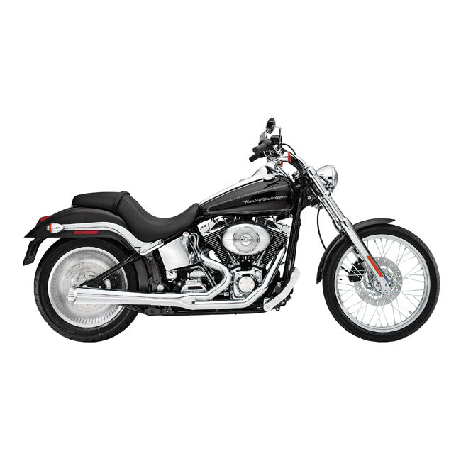 Kerker, 2-1 Supermeg Exhaust. Chrome for 84-11 Softail