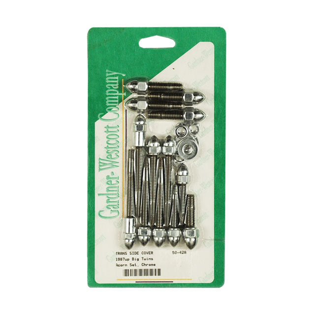 Trans. Side Cover Screw Kit, Acorn for 87-06 Big Twin (Excl. 2006 Dyna)