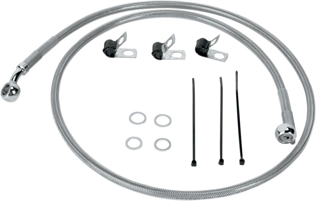 Drag Specialties Front Brake Line Stainless Steel - Part #17410872 - Hogparts UK