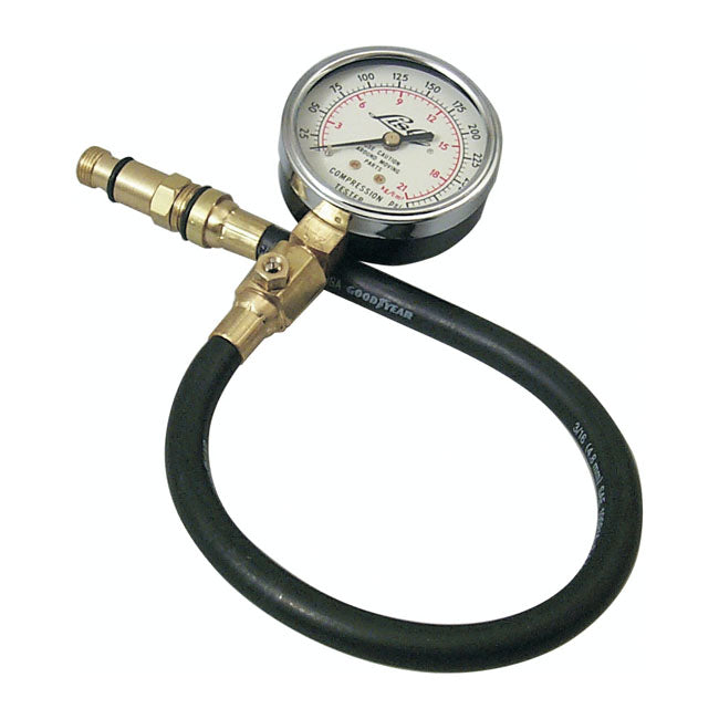 Lisle, Compression Tester Tool for All H-D With 18/14mm Sparkplugs (Excl. Twin Cam; 86-Up Evo XL; 87-10 Buell; V-Rod; Xg/A Street; M8)