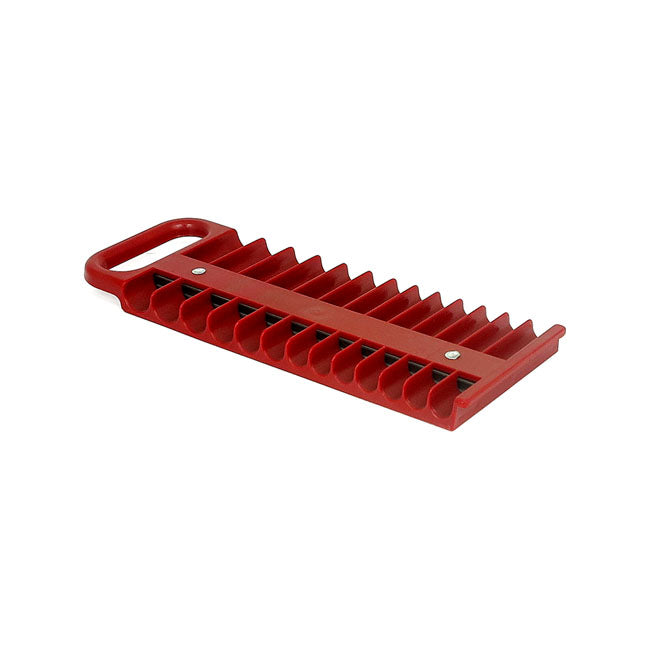 Lisle 1/4" Magnetic Socket Holder, Red for Univ.