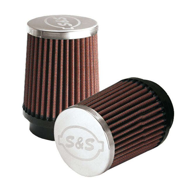 S&S Air Filter Element, Red for Fits S&S Efi Single Bore And Tuned (Dual Bore) Intake Runners