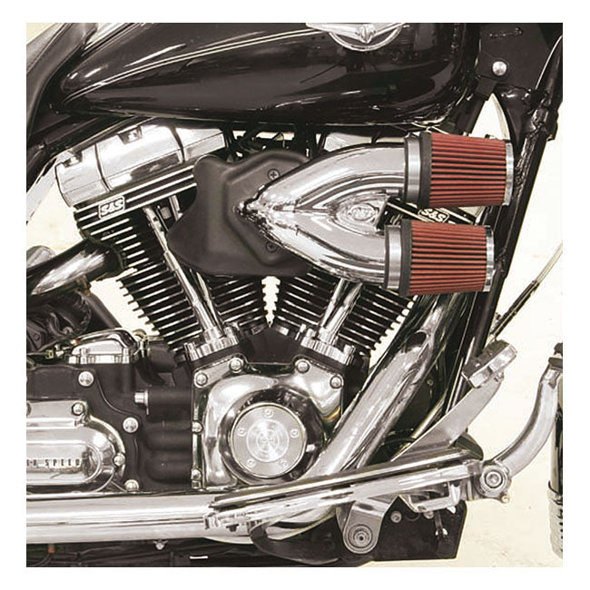 S&S 2-1 Tuned Induction System for 16-17 Softail; 2017 FXdls; 08-16 Touring, Trike. (E-Throttle)