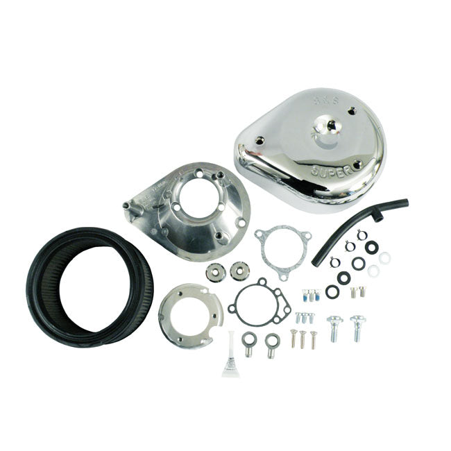 S&S, Teardrop Air Cleaner Assembly for 16-17 Softail; 2017 FXdls; 08-16 Touring, Trike. (E-Throttle)