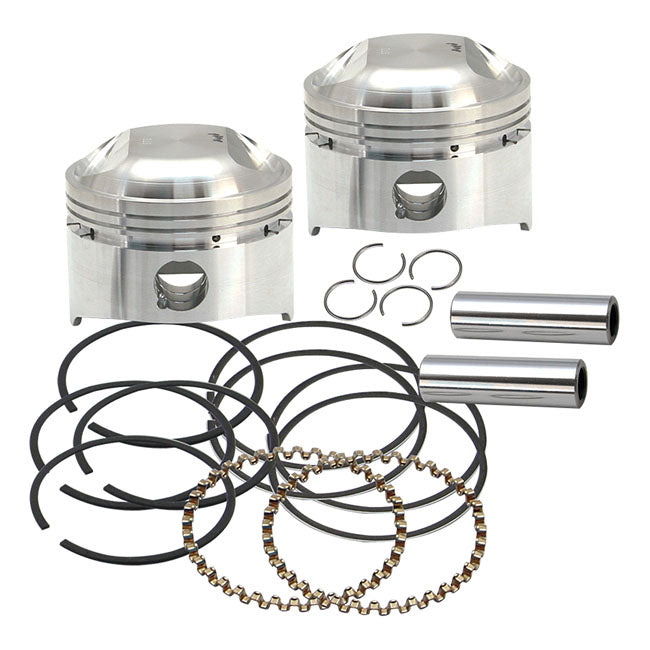 S&S, 3-1/2" Bore 8:1Cr Piston Kit. Std for 79-84 1340Cc/80" Shovel