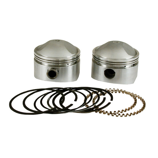 S&S, 3-7/16" Forged Stroker Piston Kit. Std for 41-84 Big Twin With 84" (4-1/2" Stroke), 86" (4-5/8" Stroke) & 88" (4-3/4" Stroke) Engines