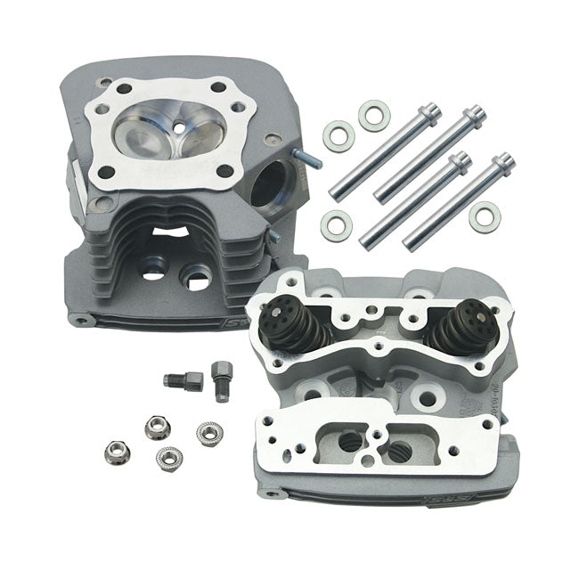 S&S, Superstock Cylinder Head Kit. Silver for 99-05 Twin Cam