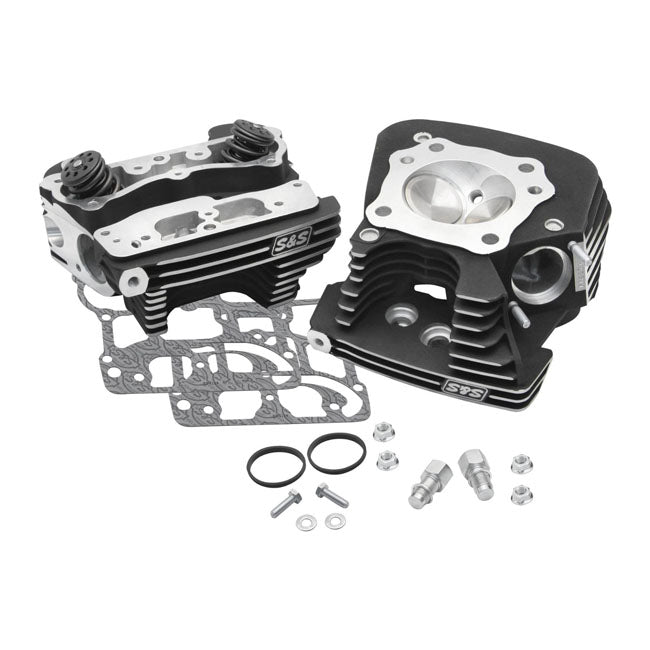 S&S, Superstock Cylinder Head Kit. Black for 99-05 Twin Cam