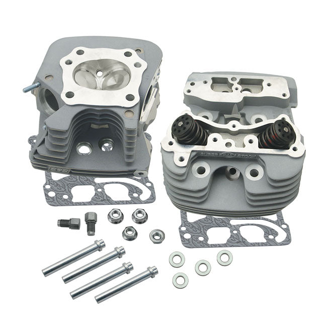 S&S, Superstock Cylinder Head Kit. Silver for 06-17 Twin Cam (Excl. Twin-CooLED Models)