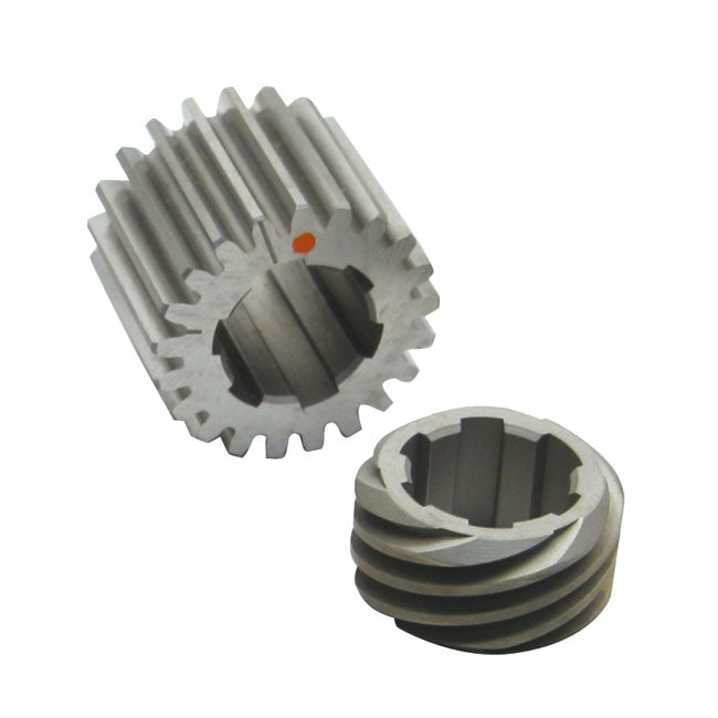 S&S, 39-53 Big Twin Pinion Shaft Gear Kit. Orange for 39-47 Knucklehead; 48-53 Panhead