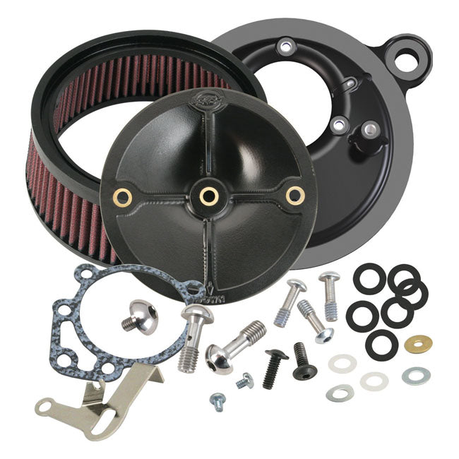 S&S Stealth, Air Cleaner Kit Without Cover for 93-99 Evo Big Twin With S&S Super E/G Carb
