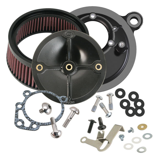 S&S Stealth, Air Cleaner Kit Without Cover for 99-06 Twin Cam With S&S Supere/G Carb