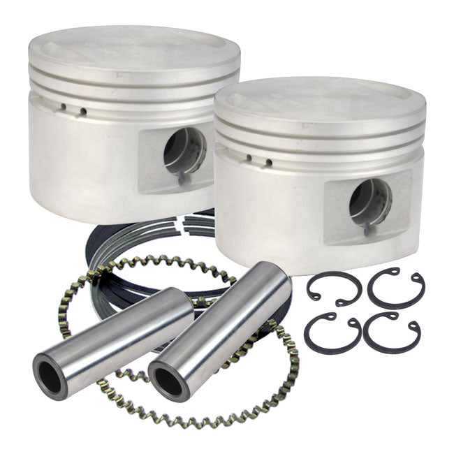 S&S, 3-1/2" Replacement Cast Piston Kit. Std for 84-99 Evo Big Twin
