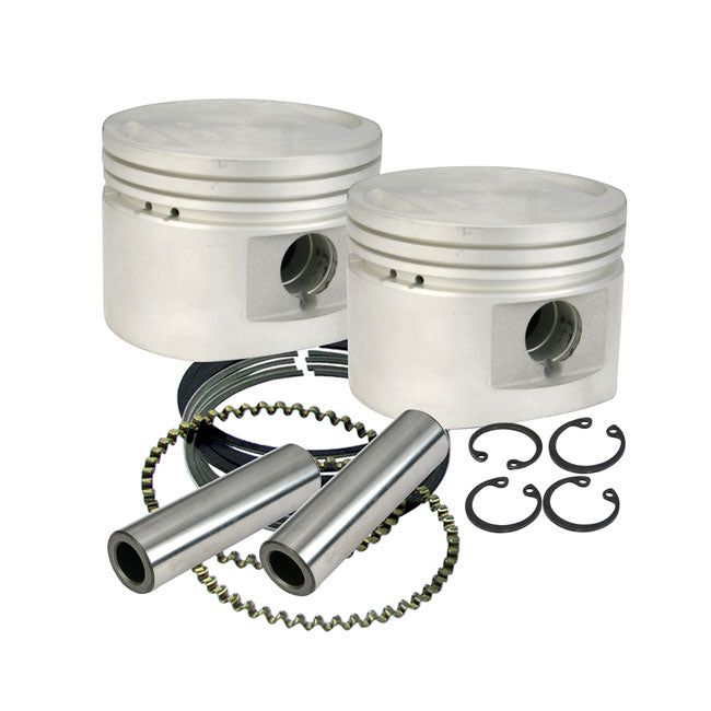 S&S, 3-1/2" Replacement Cast Piston Kit. +.010" for 84-99 Evo Big Twin