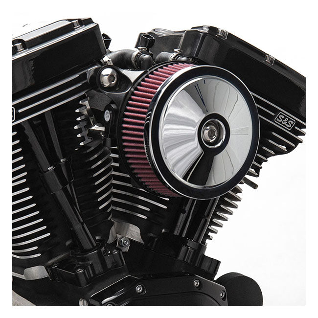 S&S Stealth, Domed Bobber Teardrop Air Cleaner Kit for 00-15 Softail; 99-17 Dyna (Excl. 2017 FXdls); 99-07 Touring. Bikes With Cv Carb & Delphi Elec. Fuel Injection (Efi) (Excl. E-Throttle)