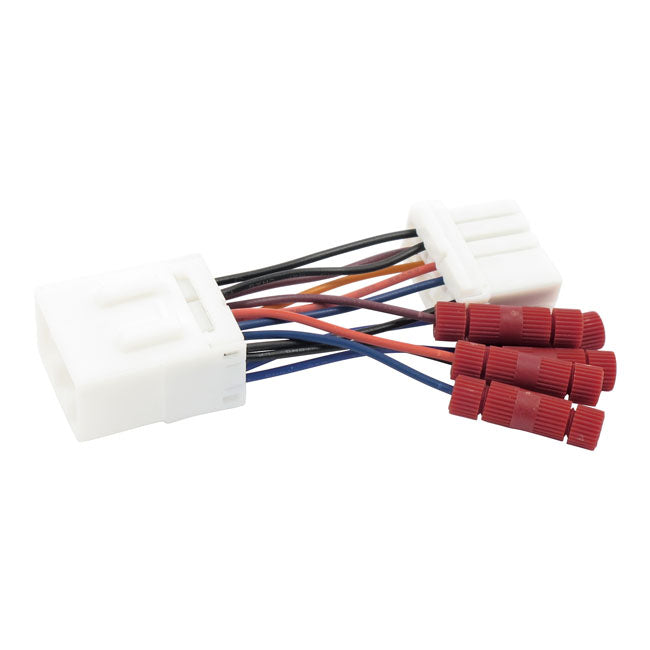Custom Dynamics, Plasma Rod Standard. 8 Pin Adapter for 96-17 Softail (Excl. FXSB, FLS/S Slim, Blackline); 97-17 Dyna (Excl. FXDB, FXDWG); 97-13 Touring (Excl. FLHX, Fltrc); 99-03 XL; 10-13 Trikes