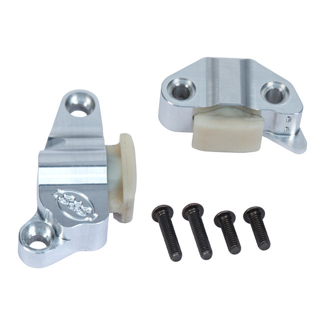 S&S Cam Chain Tensioner Kit for 06-17 Dyna; 07-17 Softail; 07-16 Touring; 99-06 Twin Cam Models Custom Fitted With Late 07-17 Style Hydraulic Chain Tensioners