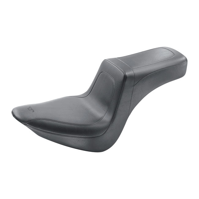 Mustang, Custom Squarebackâ„¢ 2-Up Seat for 06-10 FXST With 200mm tyre; 07-17 FLSTF Fatboy; 08-11 FLSTSB Crossbones