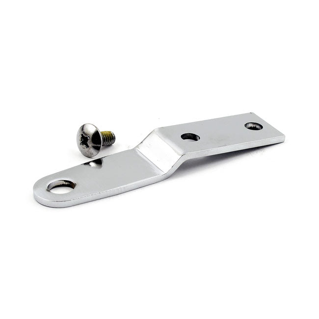 Mustang, Passenger Seat Mount Bracket Kit. Chrome for 84-99 FXST, FLST; 86-94 FXR; 91-95 FXD; 83-03 XL & Custom Applications