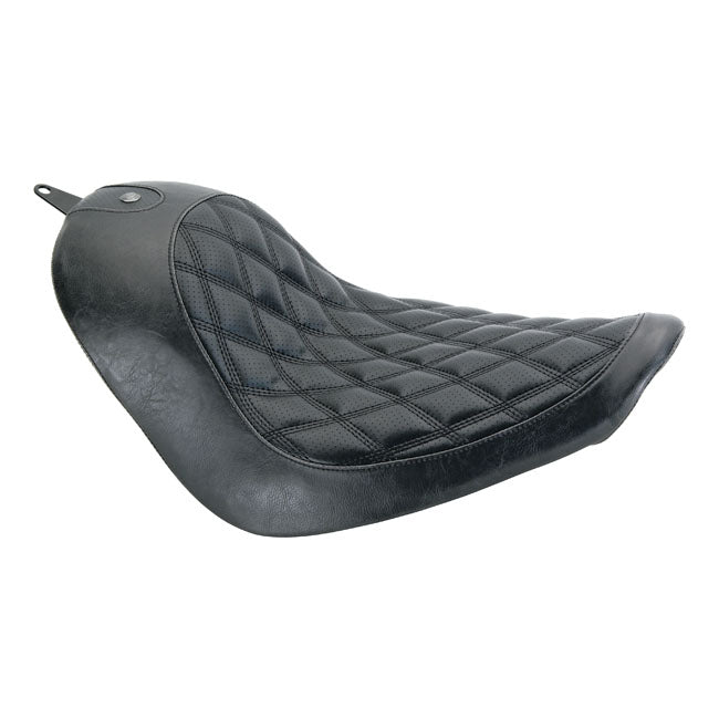Roland Sands Design, Boss Solo Seat. Black for 06-17 Softail With 200mm tyre