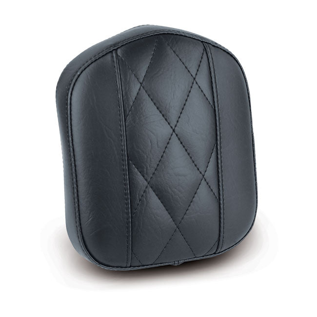 Mustang, Oem Style Sissy Bar Pad. Black. Diamond for All H-D With Stock/Aftermarket Sissy Bars (Excl. Touring And 18-20 Softail Models)