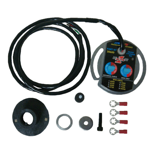 Compu-Fire, Ignition Module. Electronic Advance for 70-99 Big Twin (Excl. Twin Cam, Excl. Injection Models); 71-01 Sportster (Excl. 1200S)