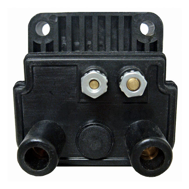 Compu-Fire, Dual Fire Ignition Coil. 12V / 3 Ohm for 65-99 Big Twin; 65-03 XL. For Electronic Ignition (Excl. Twin Cam & Other Single Fire Models) In Custom Applications. (Dual Fire, Carburetted Models)