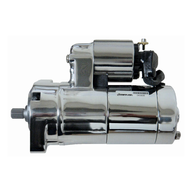 Compu-Fire, Gen3 Starter Motor. 2.0Kw. Chrome for 94-06 Big Twin (Excl. 2006 Dyna And All Fuel Injected Bikes)