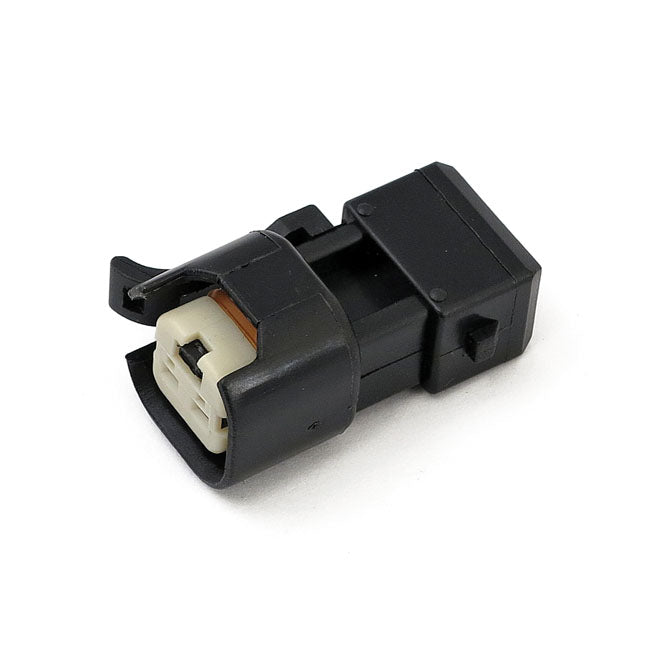 Namz, Delphi Fuel Injector Connector. Male Receptable. 2-Pin for 06-15 Softail; 06-17 Dyna; 06-07 Flt/Touring