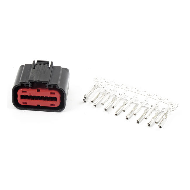 Namz, Ecu Connector Plug. 18-Pins for 12-17Softail, Dyna; 14-20 Touring, Trikes; 14-20 Some XL; 15-16Xg750/500 Street