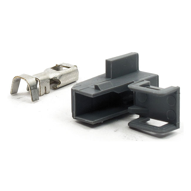 Namz, Female Connector With Terminal. 1-Pin for 04-Up Dyna, Sogftail, Touring, XL