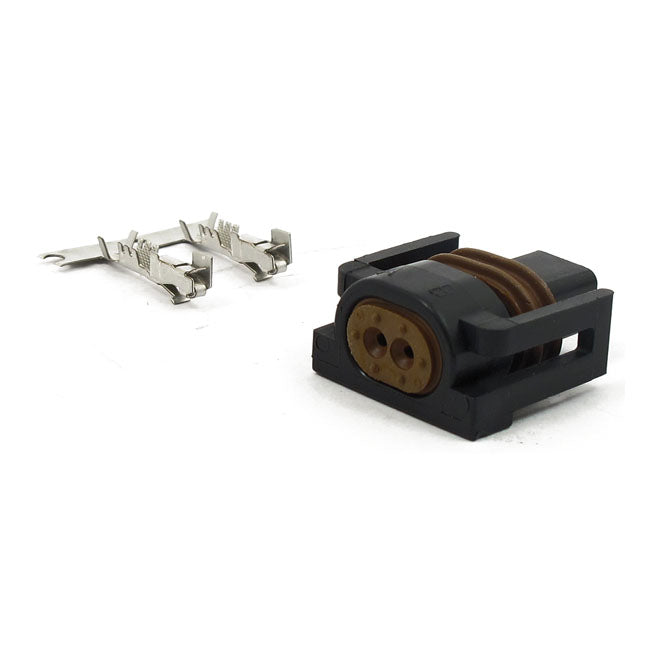 Namz, Connector Intake Air Temperature Sensor. 2-Pin for 95-05 Fuel Injected H-D Models