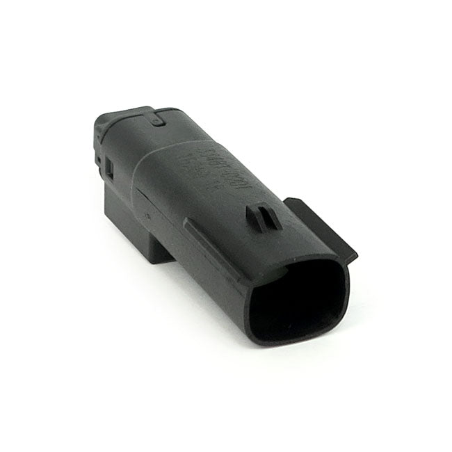 Namz, Molex Mx-150 Connector. Black, Receptable, 2-Pin for 14-20 Touring, Trikes, XL