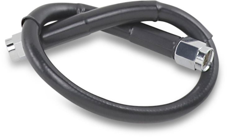 Drag Specialties Universal Brake Line Black Vinyl Coated Stainless Steel Dot An-3 12" - Part #17412702 - Hogparts UK